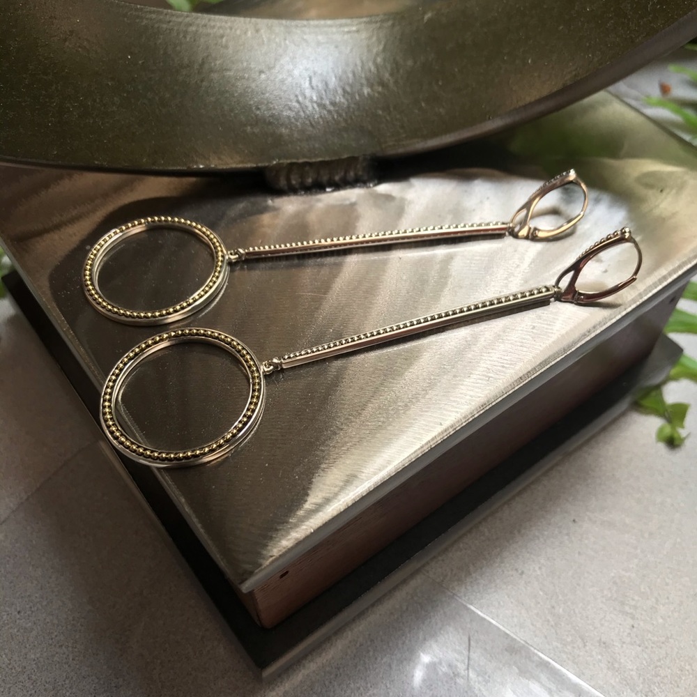 Lagos Enso Bar & Circle Drop Earrings